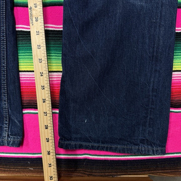 Diesel Jeans Men 38x32 New Fanker Regular Slim Bootcut Button Fly Dark Denim‎ - Picture 9 of 10